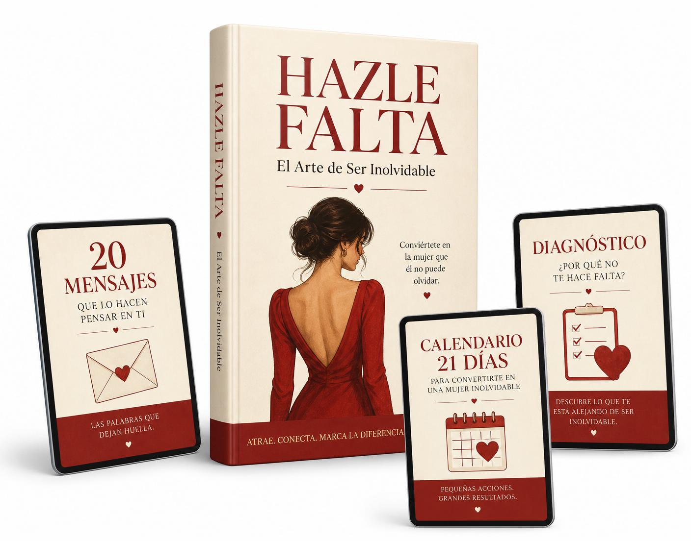 Paquete completo: libro Hazle Falta más los 3 bonos